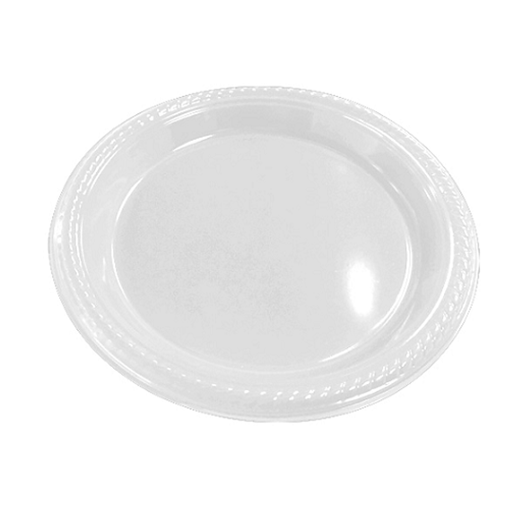 Set 10 plato reutilizable blanco 7" 18cm feco-m3-m10