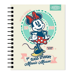 Cuaderno cuarta 17x21cm mat 7mm 120hjs minnie artel -m3-10-8