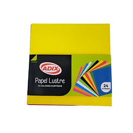 Papel lustre 10x10 fajo 24hjs adix/m10-100