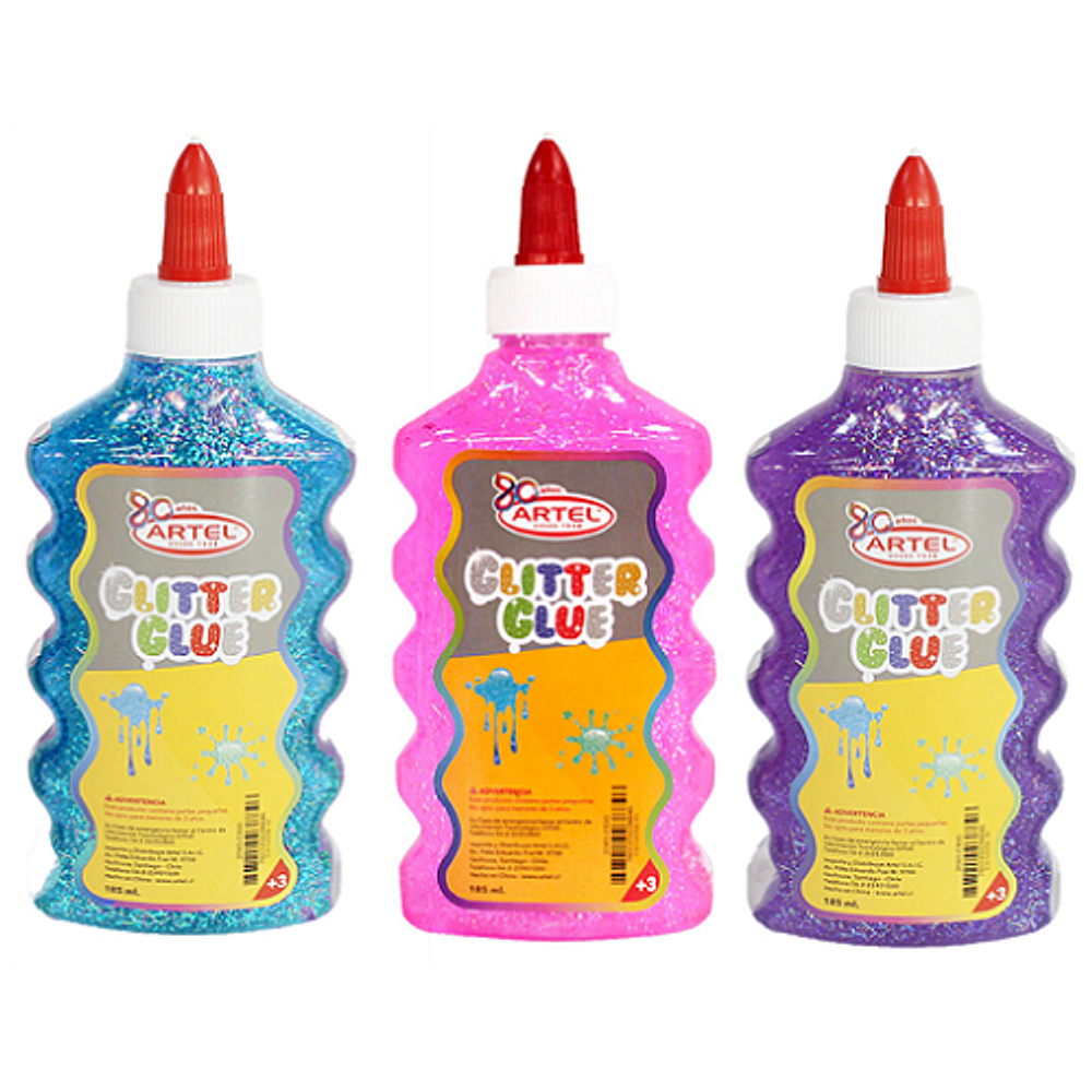 Cola glitter glue 185ml artel/m3-10