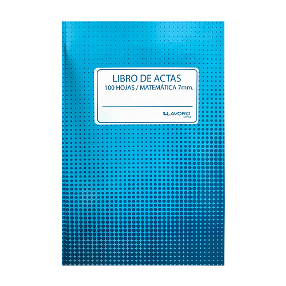 Libro de actas 100hj mat 7mm empastado foliado lavoro/m3-10