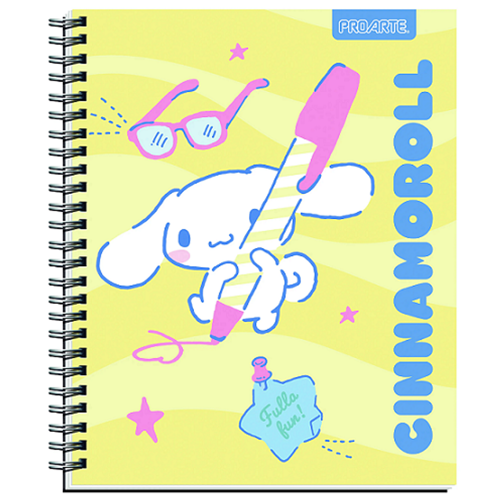 Cuaderno universitario 7mm 100hj tapa dura cinnamoroll proarte/m3-10