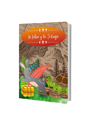 Libro de cuento tapa dura la liebre y la tortuga art&craft-m3-10