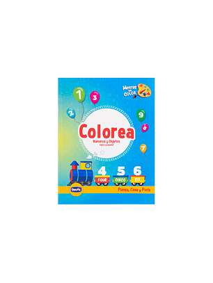 Libro para colorear numero y objeto 50 paginas dactic