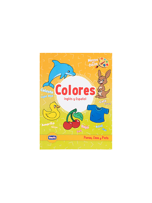 Libro para colorear aprendo colores ingles y español 50 paginas dactic
