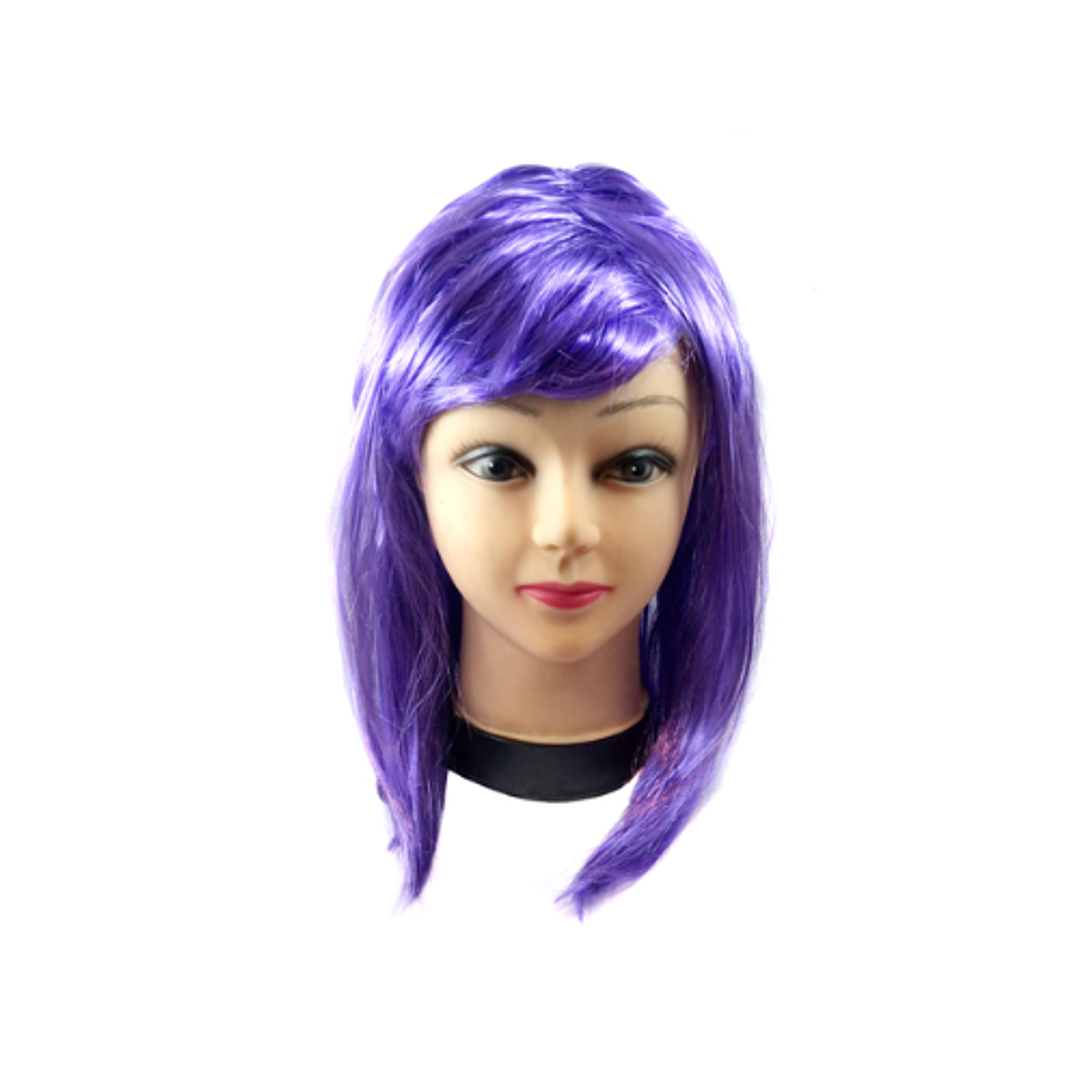 Peluca mediana 43cm 160gr lila feco 1