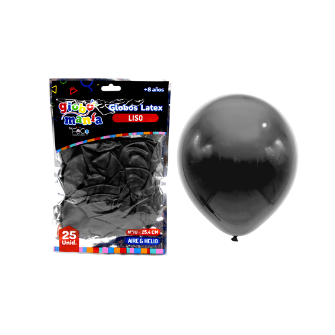 Globo n°10 negro 25un feco 1