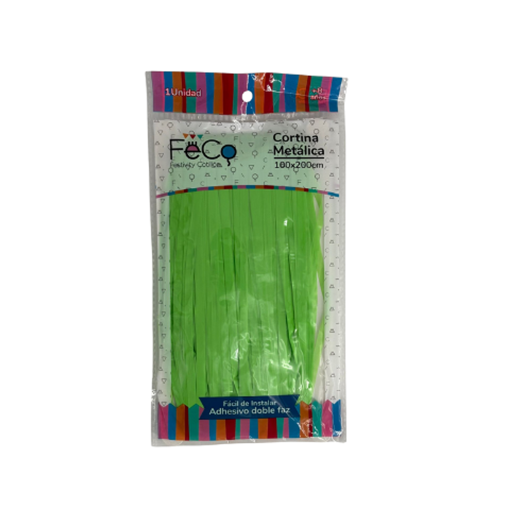 Cortina 1x2mt fluor verde feco 1