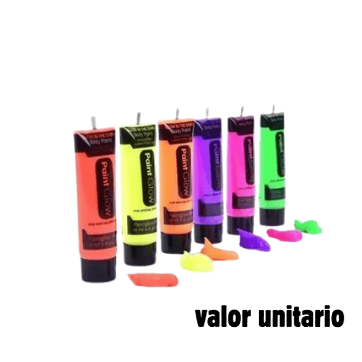 Pinta cara 1 unidad neon 25ml imp 1