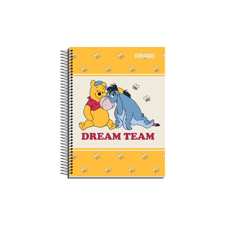 Cuaderno cuarta mat 7mm 150hjs winnie the pooh proarte 1