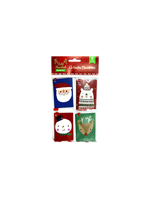 Set 8 pcs tags navidad feco