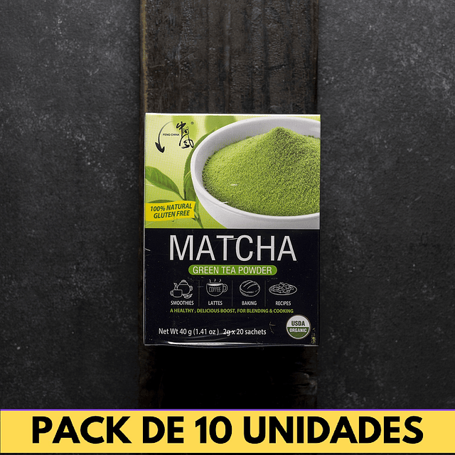 Té Matcha en sachets (unitario $6.990)