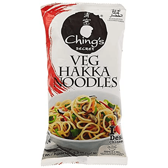 Ching's - Veg Hakka Noodles 150g (Pack 10 unidades)