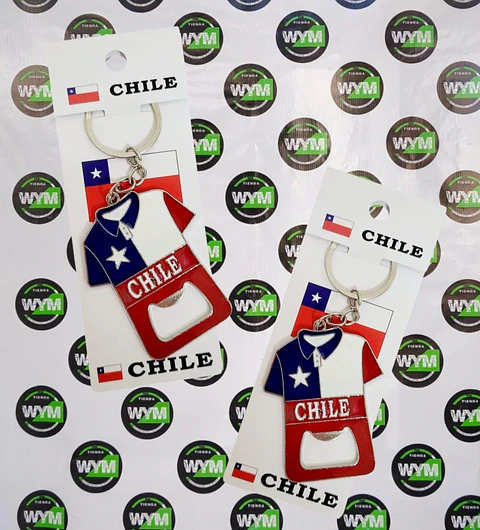 LLAVERO CAMISETA DESTAPADOR CHILE