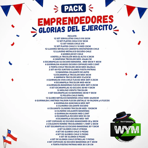 PACK EMPRENDEDOR GLORIAS DEL EJERCITO