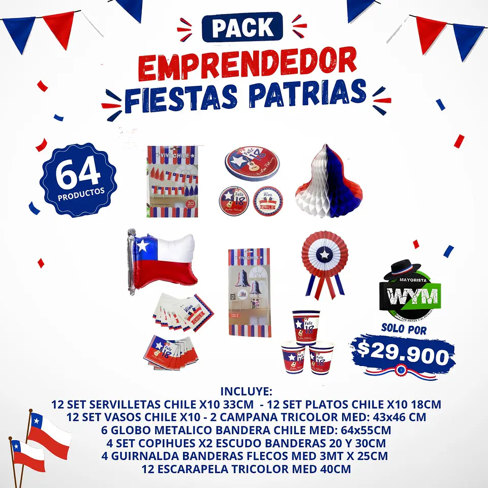 PACK EMPRENDEDOR FIESTAS PATRIAS 1