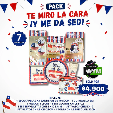 PACK TE MIRO LA CARA Y ME DA SED