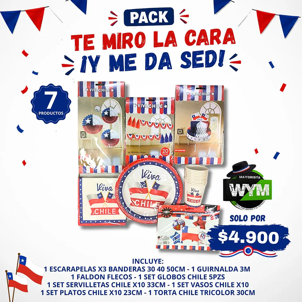 PACK TE MIRO LA CARA Y ME DA SED 1