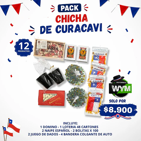 PACK CHICHA DE CURACAVÍ