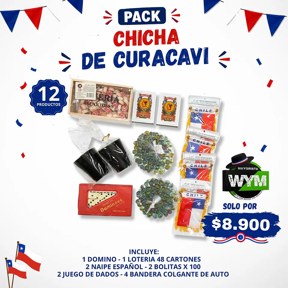 PACK CHICHA DE CURACAVÍ 1