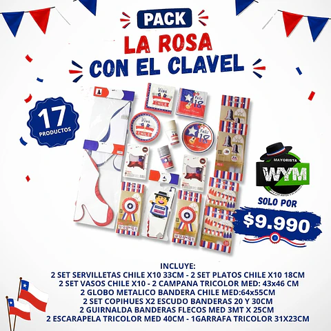 PACK LA ROSA CON EL CLAVEL