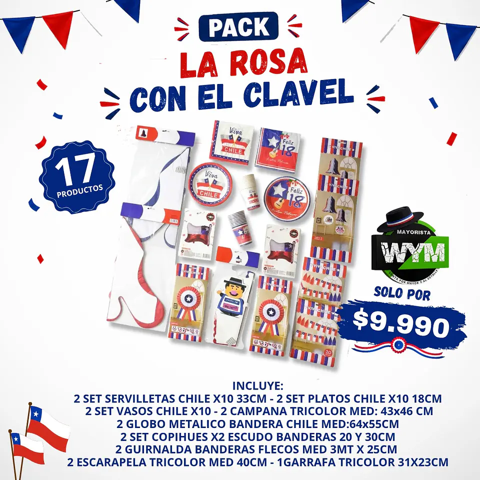 PACK LA ROSA CON EL CLAVEL 1