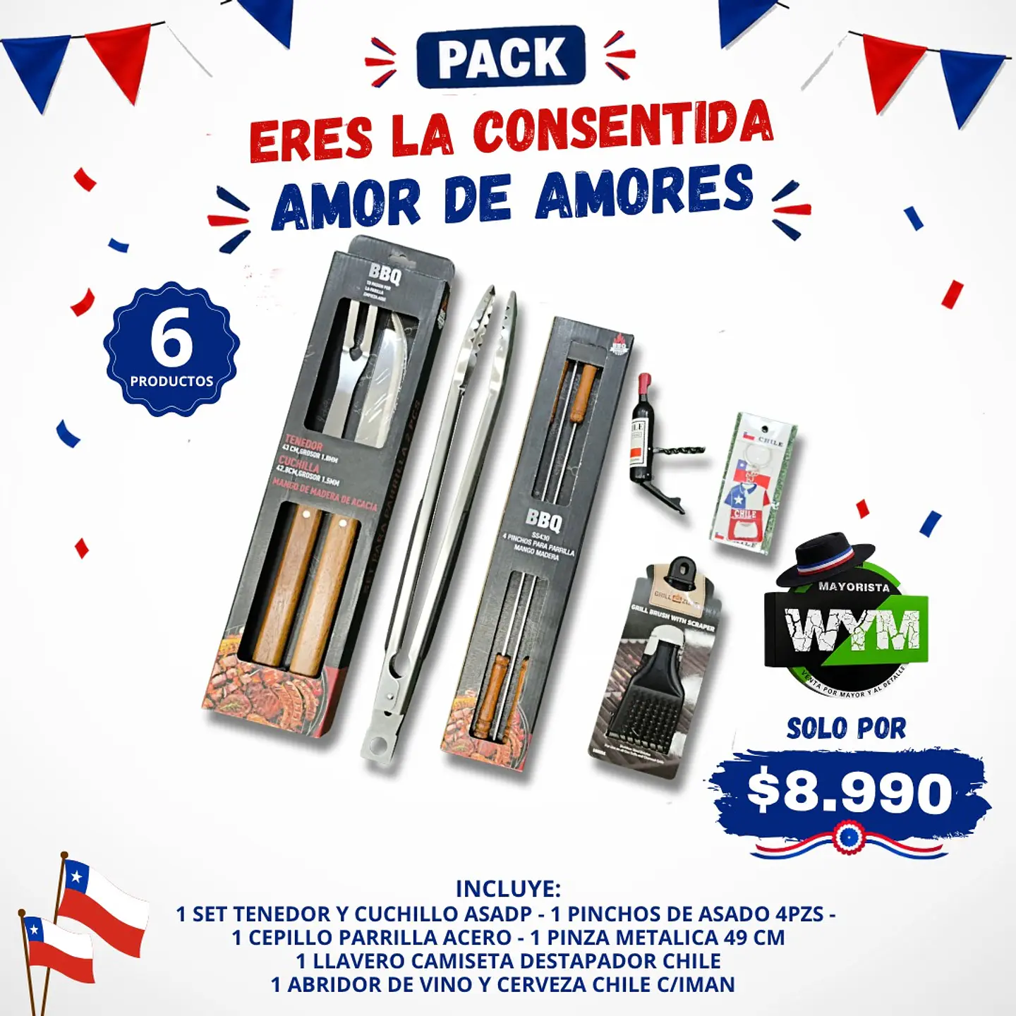 PACK ERES LA CONSENTIDA AMOR DE AMORES 1