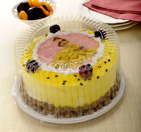 Porta Torta Alta base negra | 22cm