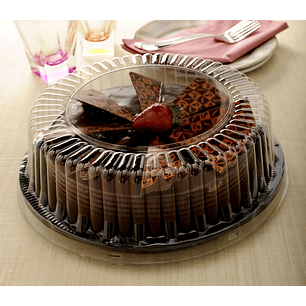 Porta Torta Baja base negra | 22cm