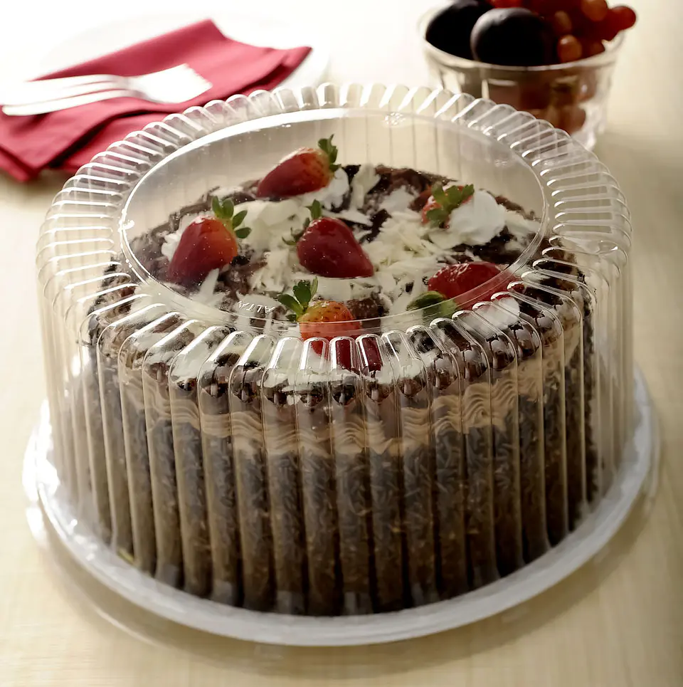 Porta Torta Alta base negra | 25,5cm 1