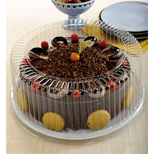 Porta Torta Alta base negra | 29,5cm