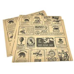 Papel Antigrasa Kraft 28x32 x1.000 und