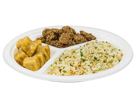 Plato Compostable 23cm con 3 División x500