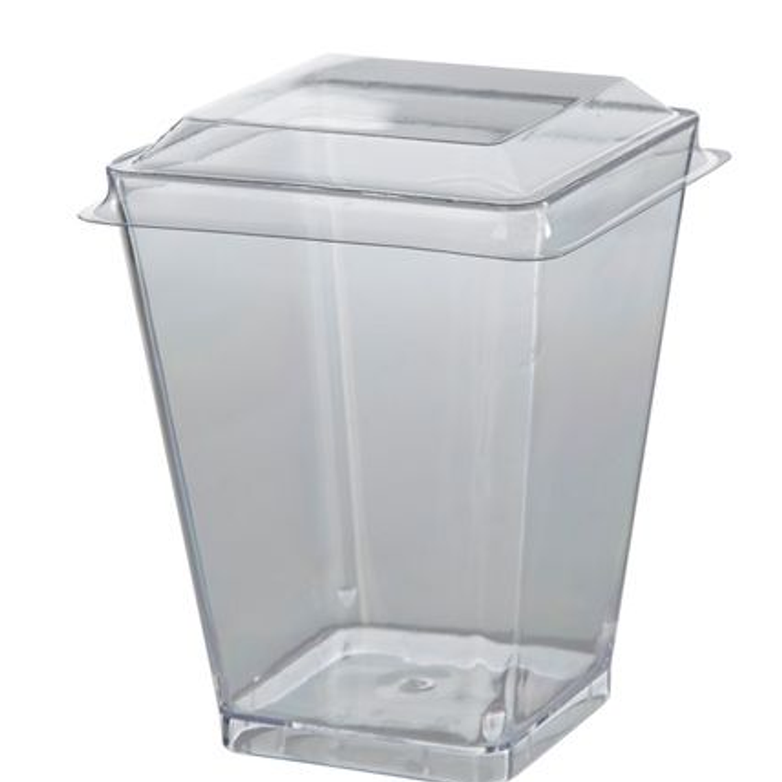 Vaso Postre Acrílico con tapa 150ml x1.000 und 1