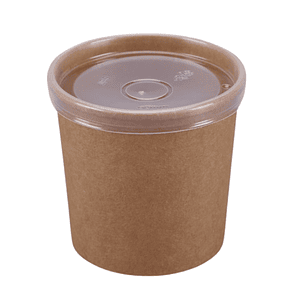 Pote Kraft con tapa pet 8 Oz x1.000 und