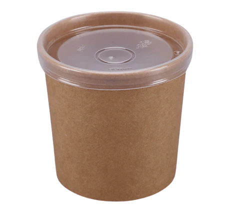 Pote Kraft con tapa pet 8 Oz x1.000 und