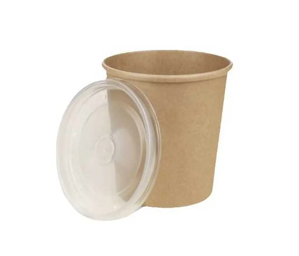 Pote Kraft con tapa pet 8 Oz x1.000 und 2