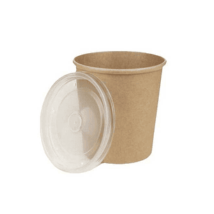 Pote Kraft con tapa pet 12 Oz x1.000 und