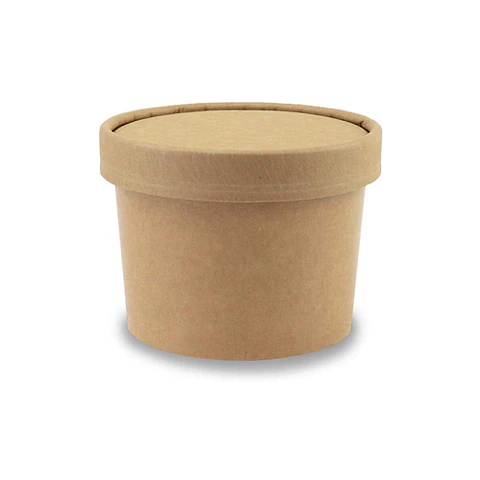 Pote Kraft con tapa 16 Oz/500ml x250 und