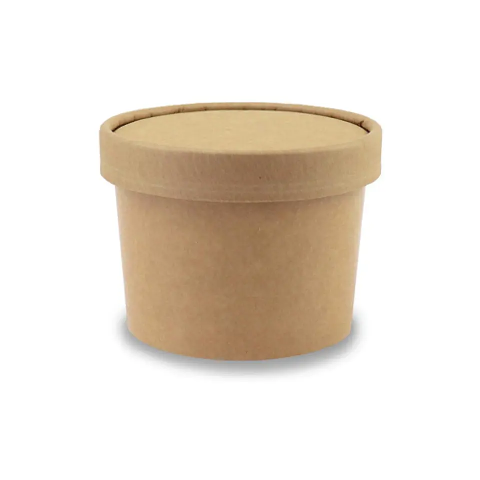 Pote Kraft con tapa 16 Oz/500ml x250 und 2