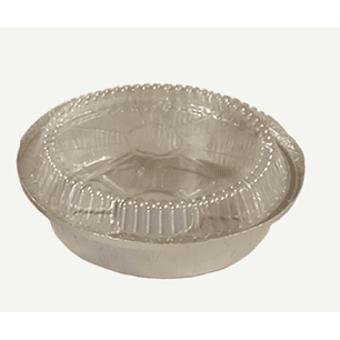 Aluminio Circular 7' Tapa Domo 600ml x1.000