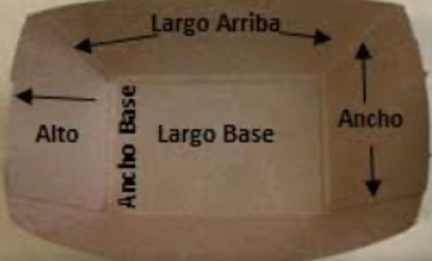 #6 Bandeja Kraft 32 Oz/960ml x1.000 3