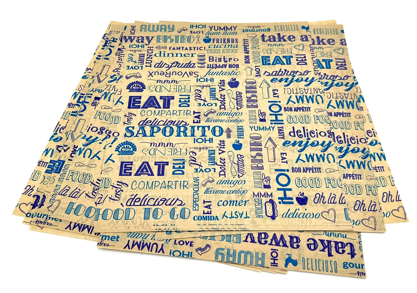 Antigrasa Kraft Azul 28x32 x5.000 und 1