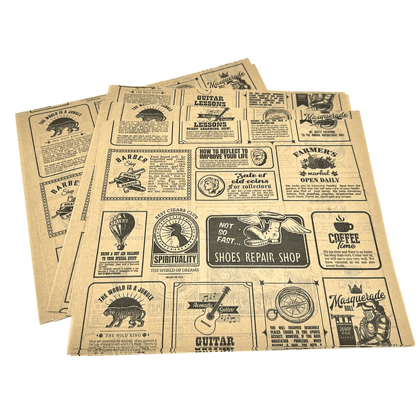 Papel Antigrasa Kraft 28x32 x5.000 und 