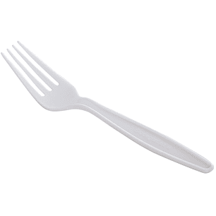 Tenedor Plástico x100
