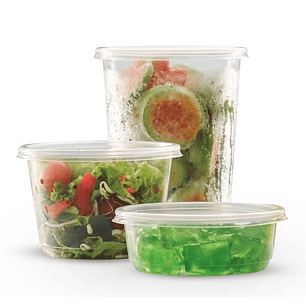 Pote con tapa 8 Oz / 250 ml x500 und