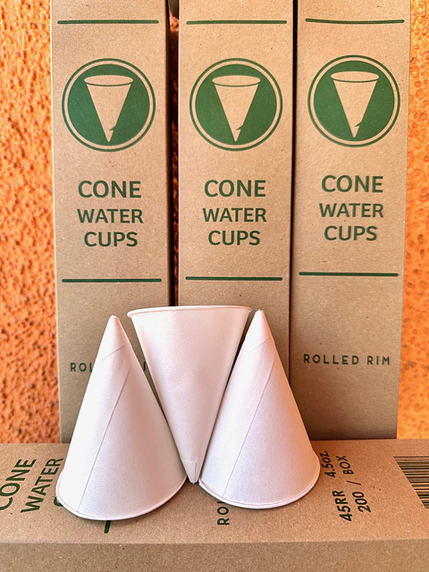 Vaso Cónico 4,25 Oz Water Cups x5.000 und