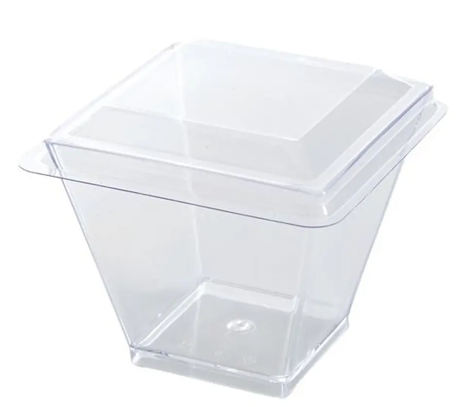 Vaso Postre Acrílico con tapa 60ml x1.000 und 2