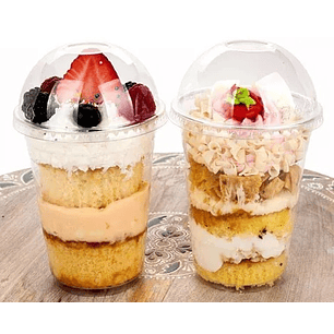 Vaso Pet 16 Oz Tapa Domo Sin Hoyo x1.000 und