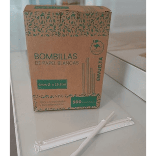 Bombilla envuelta Ecológica 6mm x5.000 und